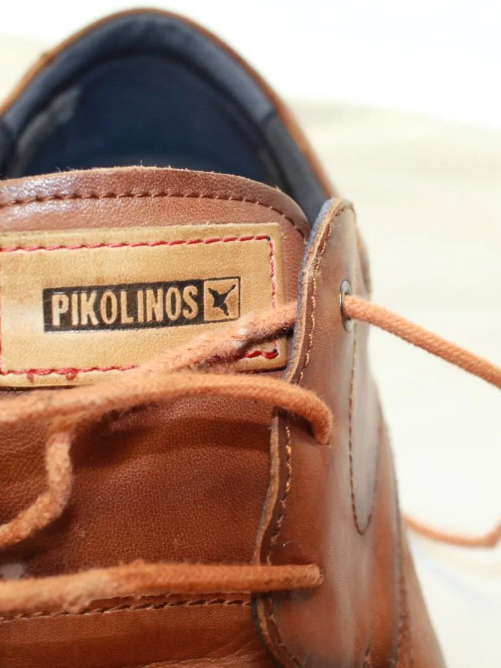 Pikolinos Size 43 (US 9.5-10) Brown Smooth Calf Skin Leather Avila Lace Up Shoes